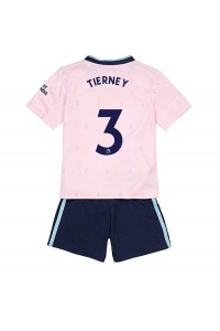 Arsenal Kieran Tierney #3 Babyklær Tredje Fotballdrakt til barn 2022-23 Korte ermer (+ Korte bukser)